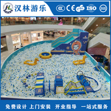 淘气堡大型滑梯木质软包围挡万达海底小纵队供应商百万海洋球池