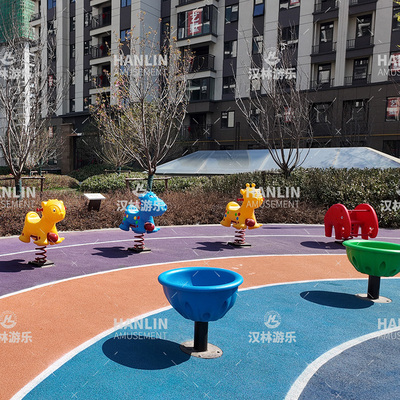 小區兒童游樂設備游樂配套設施轉杯搖馬蹺蹺板廠家