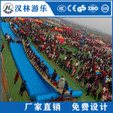 2019年房地产景区商场暖场互动游乐设备网红摇摆桥水上闯关荡桥