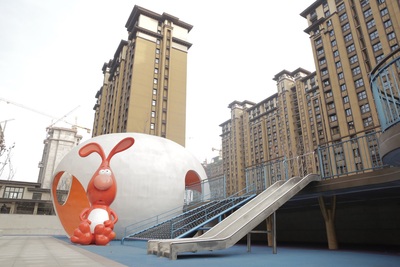 小区户外组合不锈钢滑梯 户外创意不锈钢大型滑梯汉林二十年经验