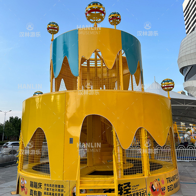 户外儿童游乐设备蹦床厂家蛋糕造型蹦床