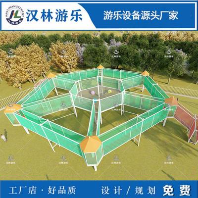 丛林魔网森林绳网乐园树上网兜绳网乐园无动力游乐设备